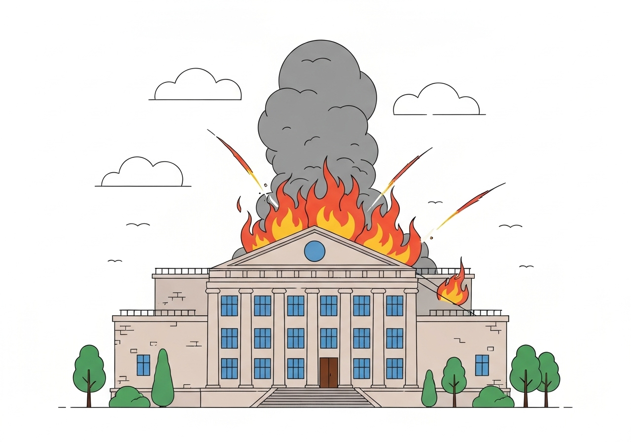 kyiv-government-building-fire-drones