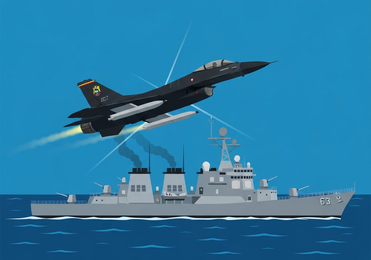 venezuelan-f16s-us-destroyer