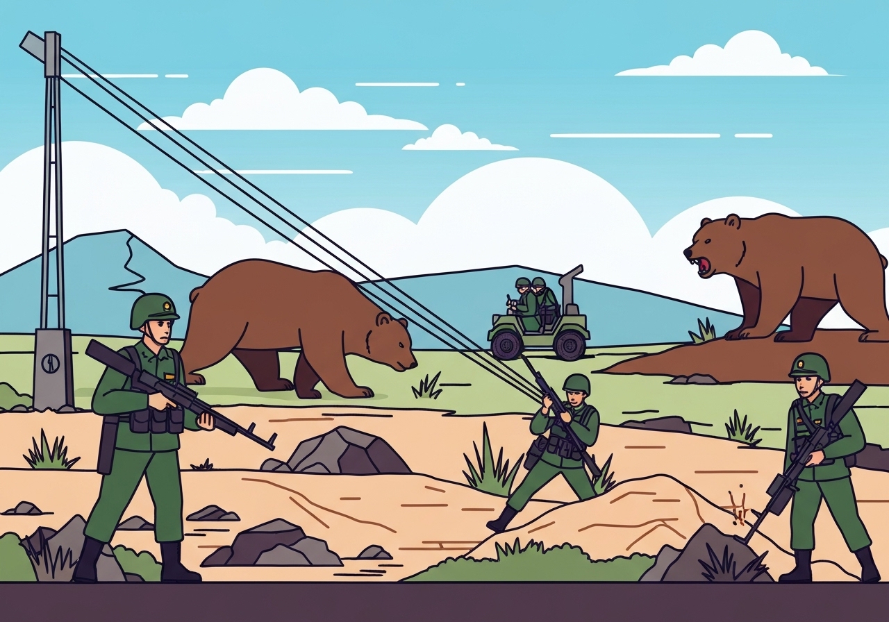 japan-military-bear-attacks-north