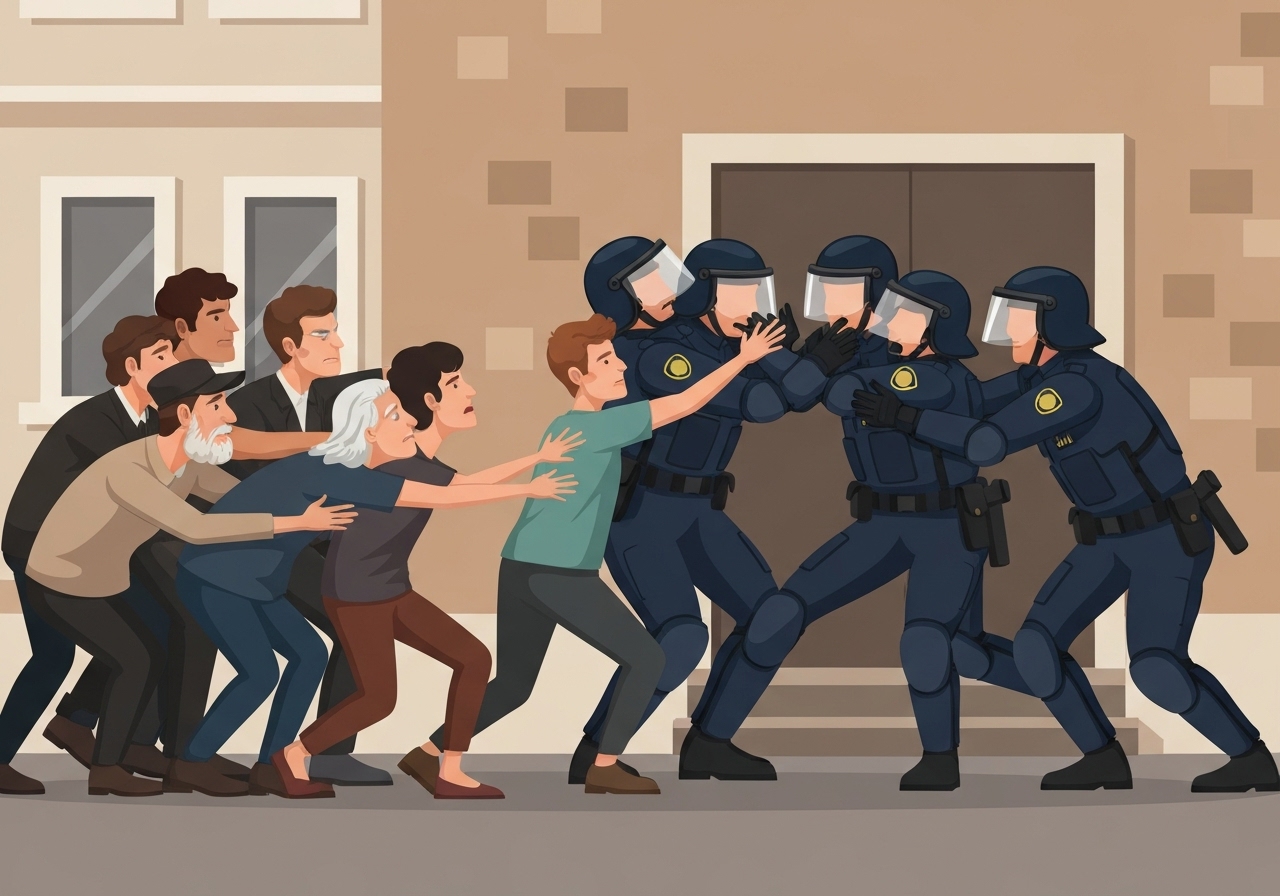 nyc-protest-agents-raid-blocked