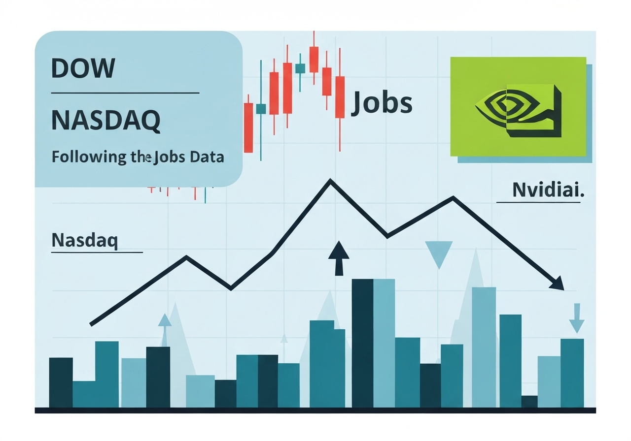 dow-nasdaq-jobs-nvidia