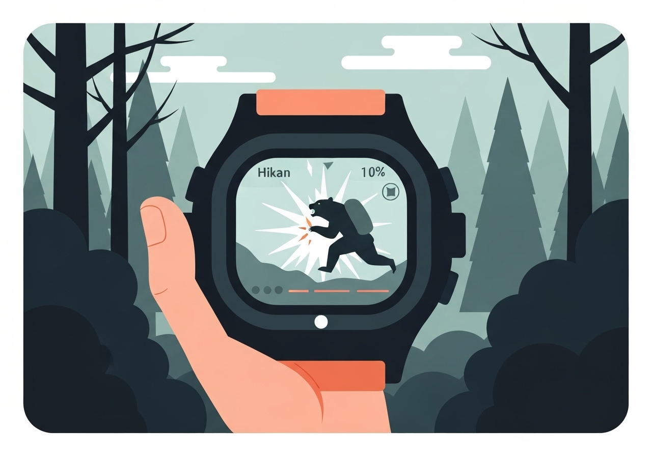 hiker-bear-gps-hokkaido