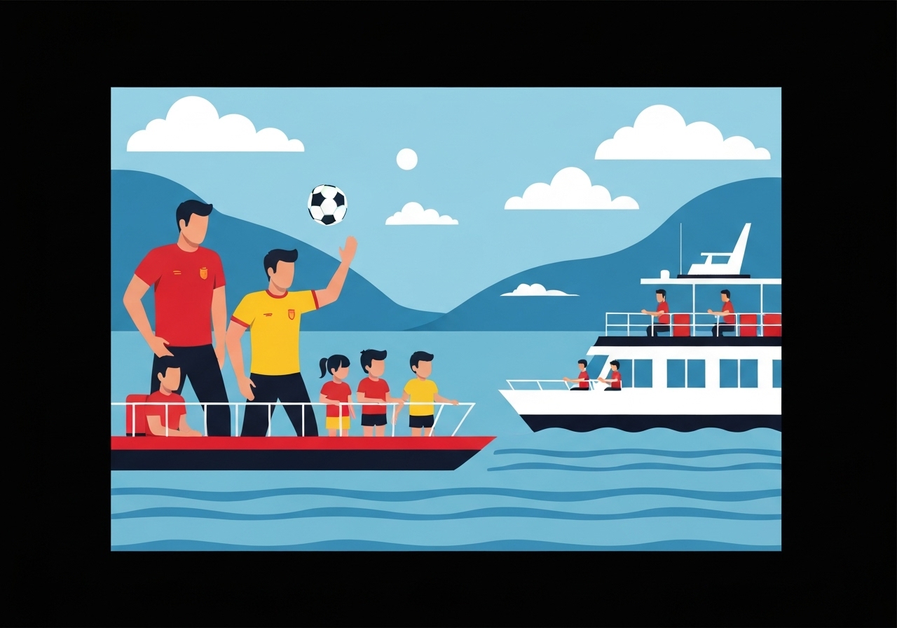 spanish-coach-3-children-boat-sinks
