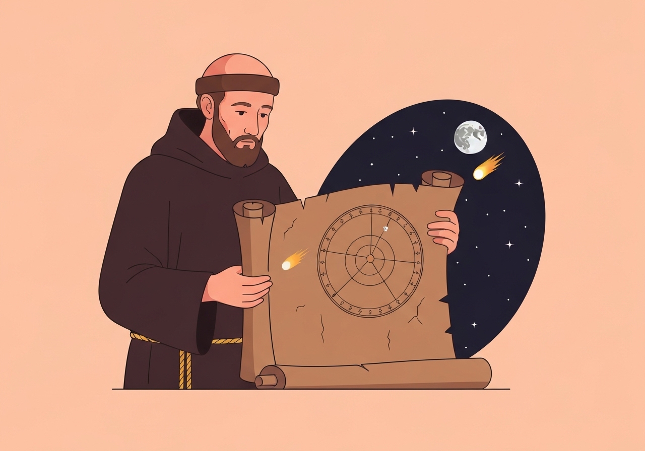 11th-century-monk-halley-comet