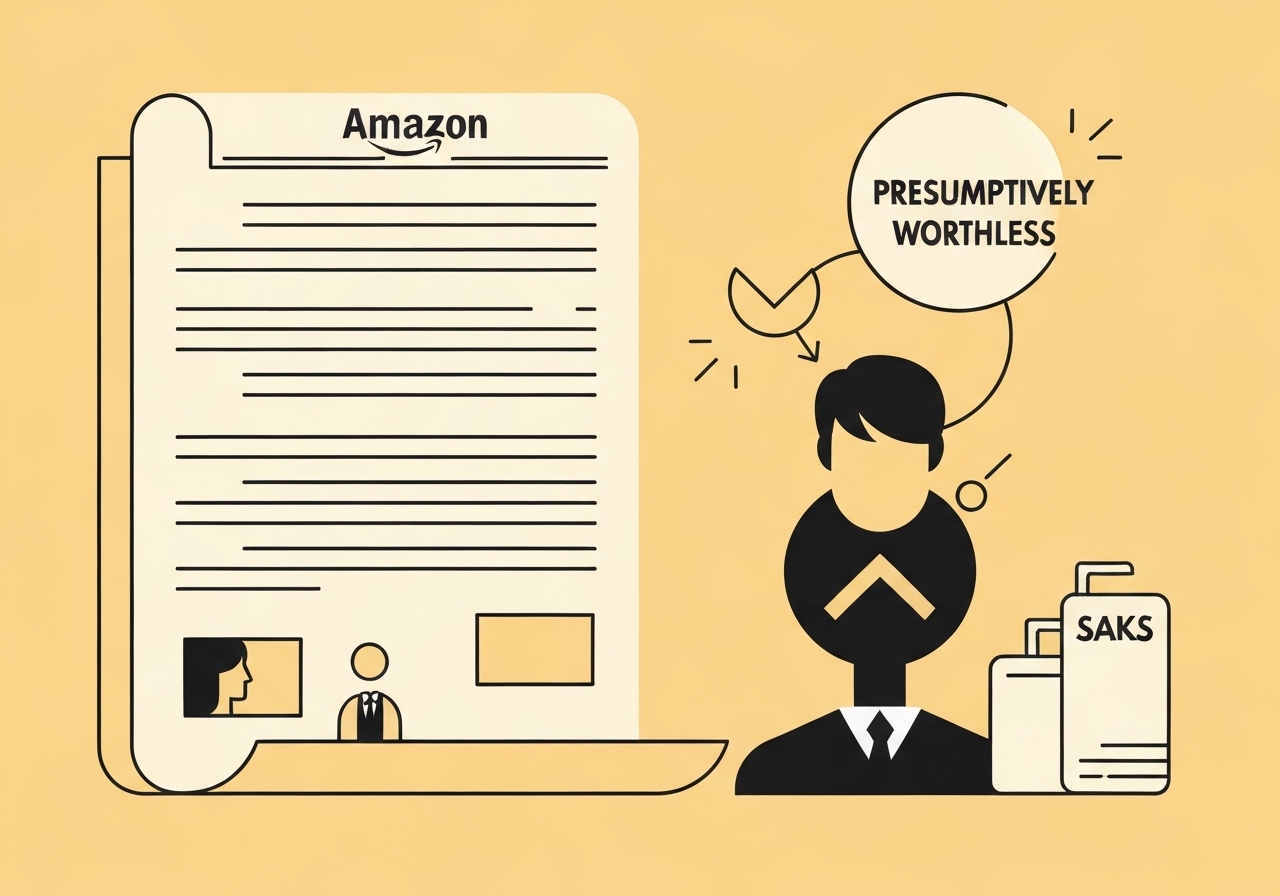 amazon-saks-equity-worthless