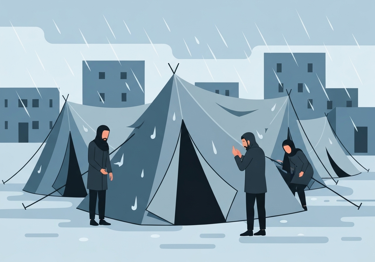 gaza-winter-storms-tents