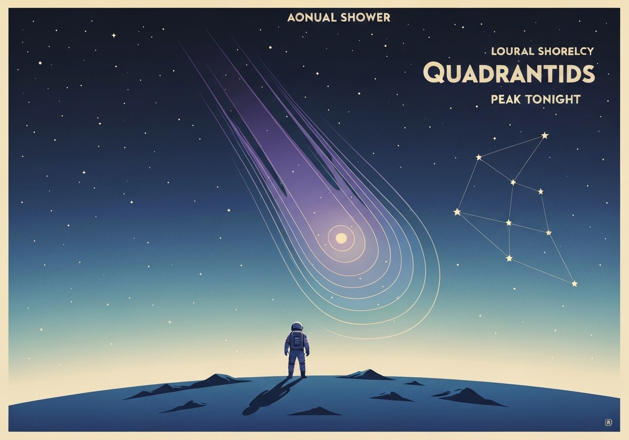 quadrantid-meteor-wolf-moon
