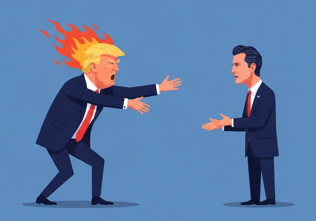 trump-newsom-davos-feud