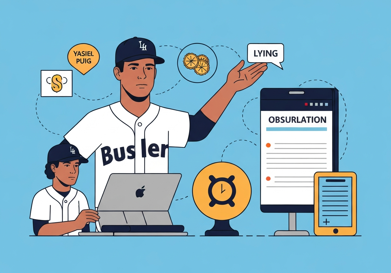 yasiel-puig-guilty-obstruction-lying