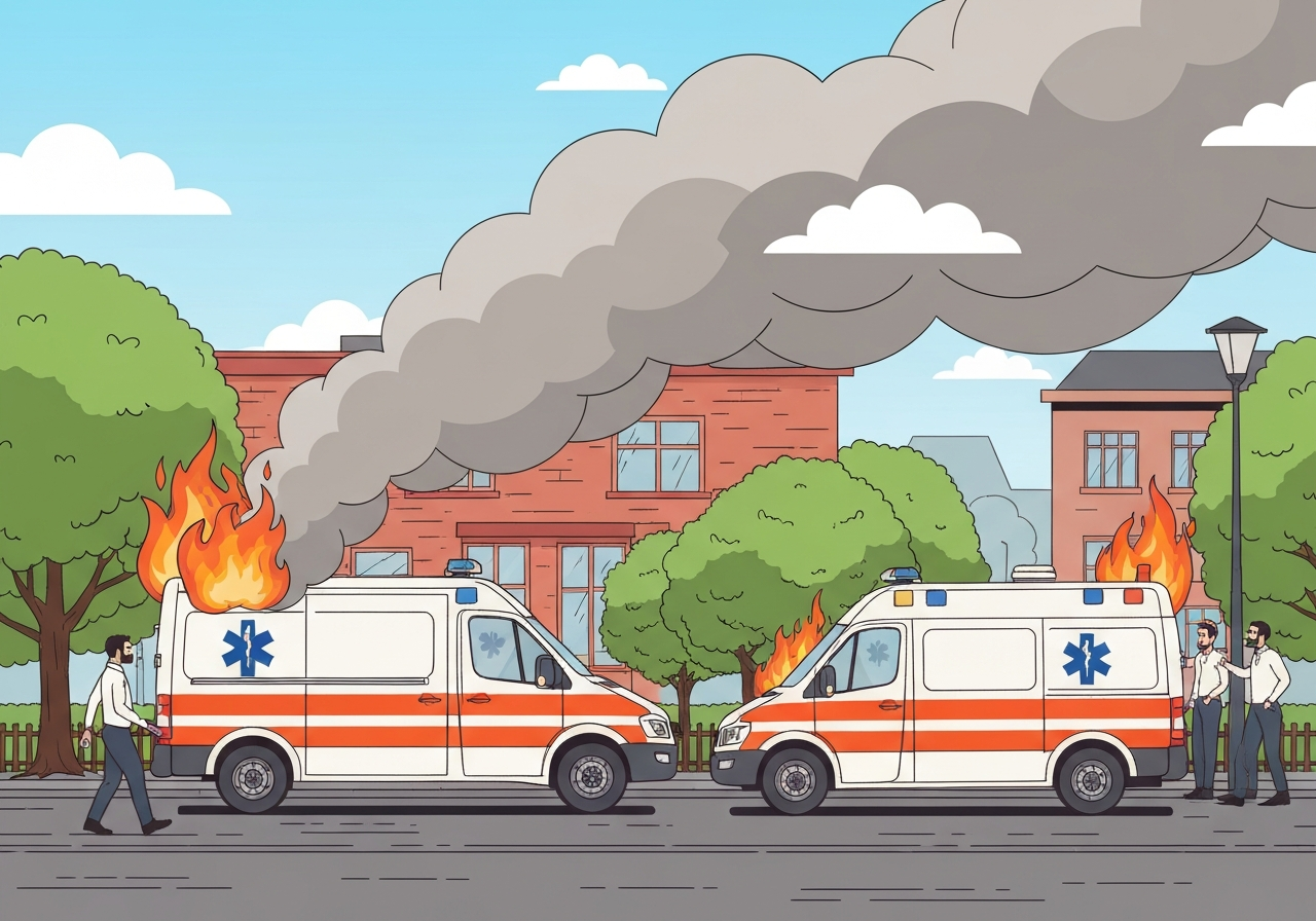 hatzola-ambulances-arson-london