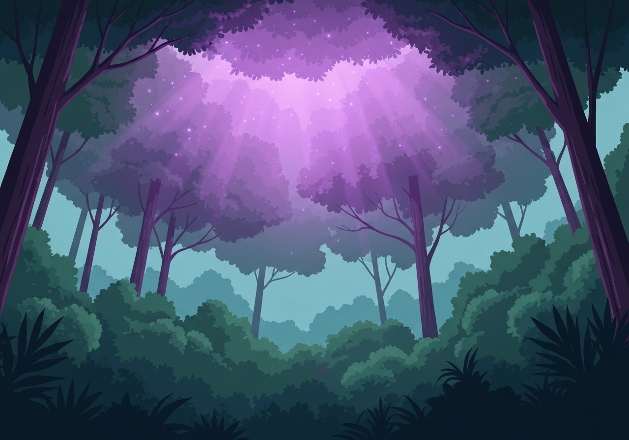 purple-glow-forest-st-elmos