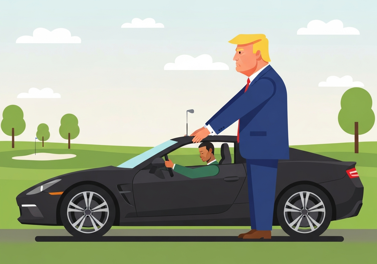 trump-no-tiger-driving-grandchildren