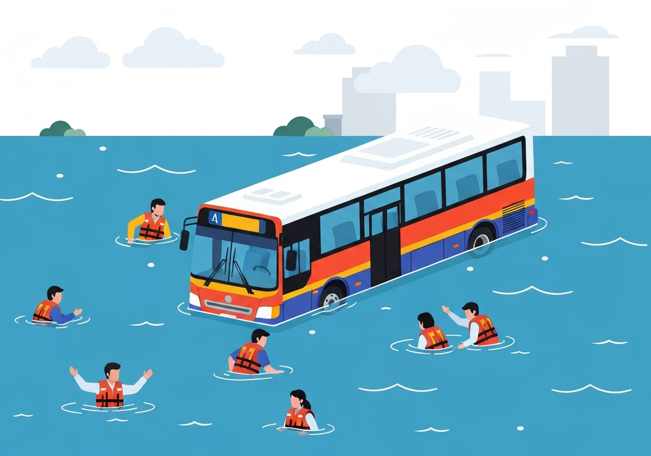 hangang-bus-stuck-shallow