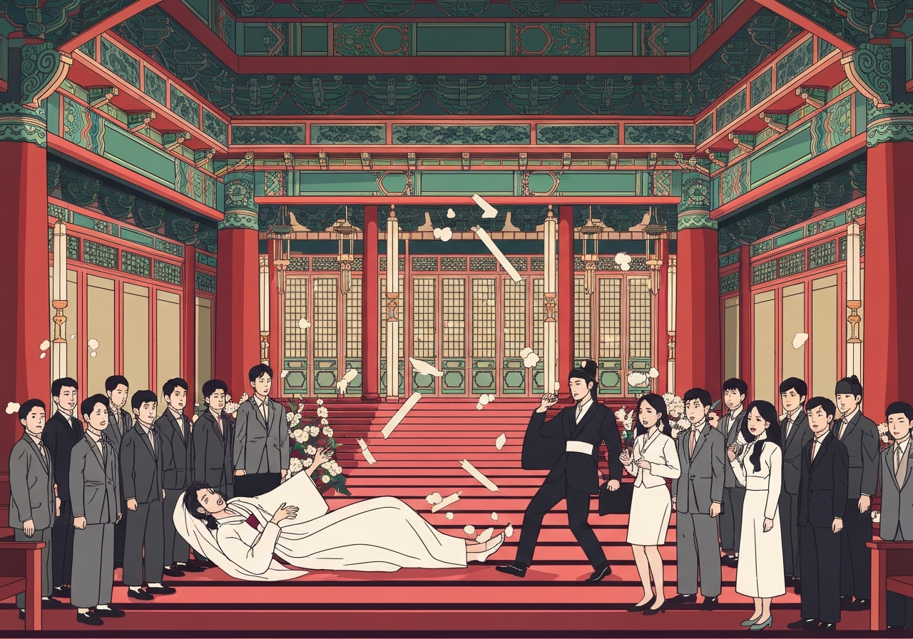 iu-byeon-wooseok-wedding-faint